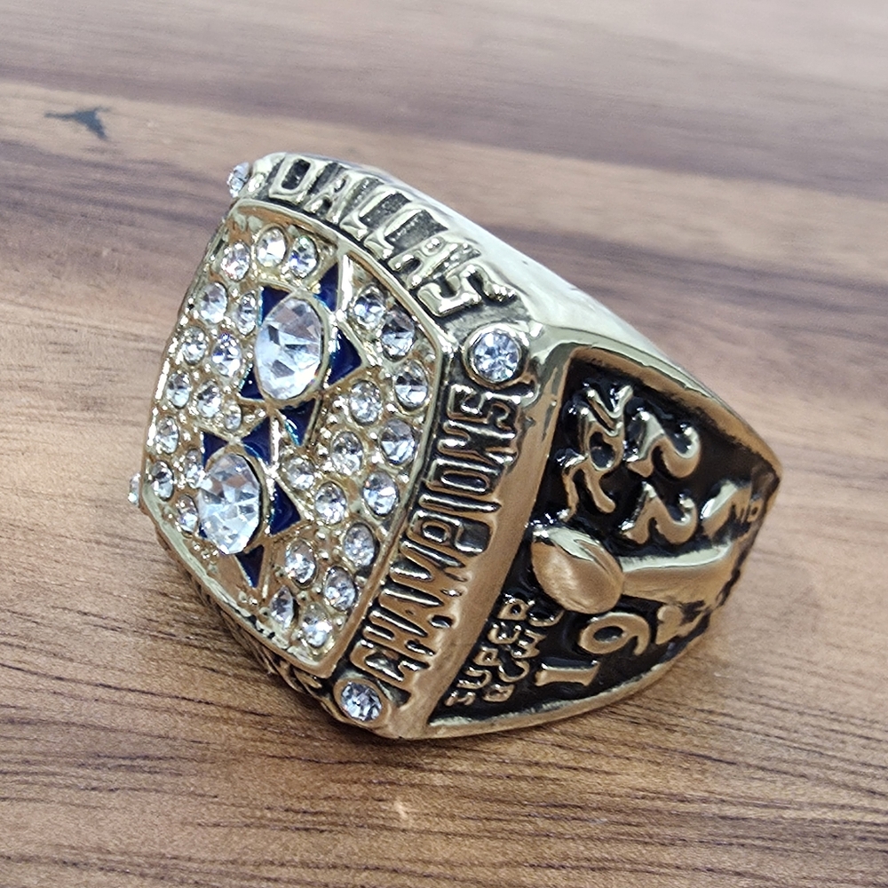 Dallas Cowboys Championship‎ Ring Size 14 Gold 1977 Staubach Fan Edition